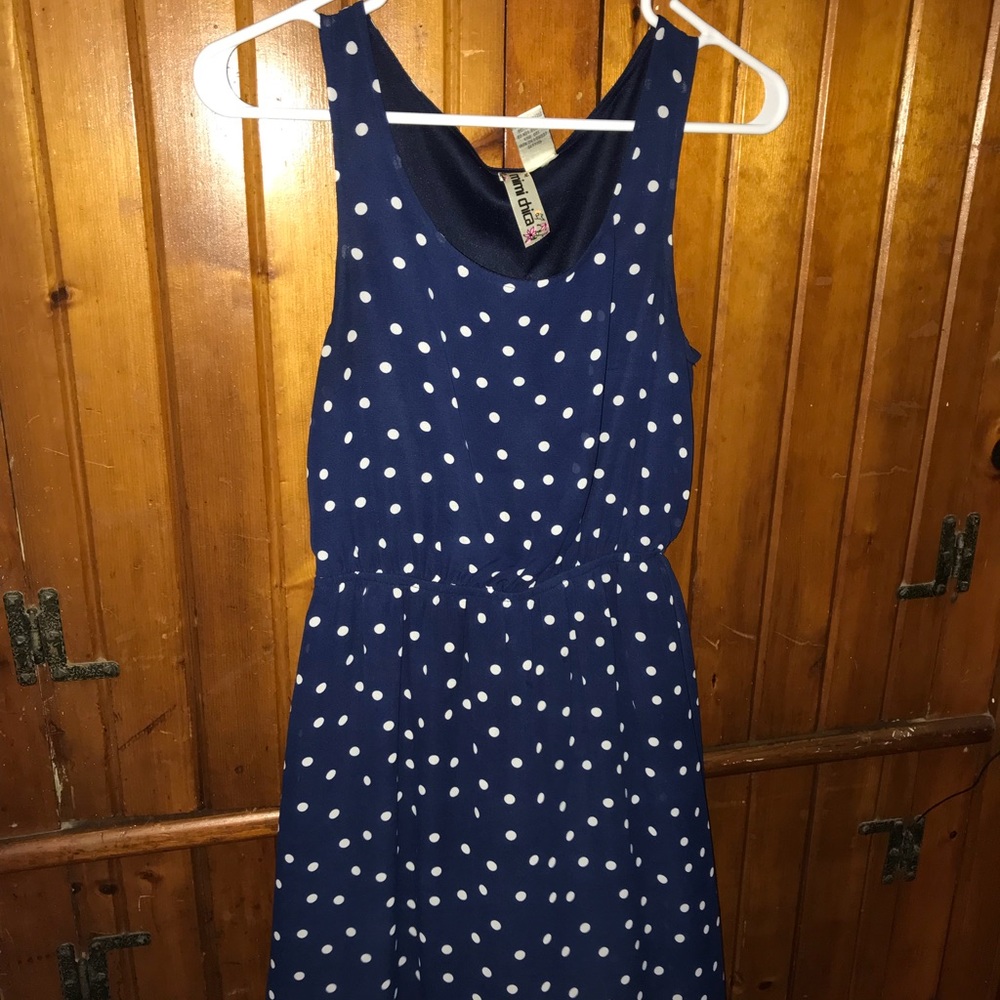 Blue Polka Dot Dress
